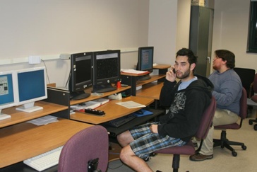 Students in RSO control room